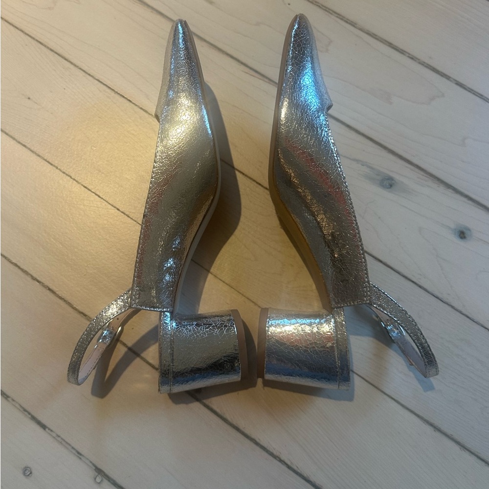 Zara Kitten Slingback Block Heels - Picture 6 of 11